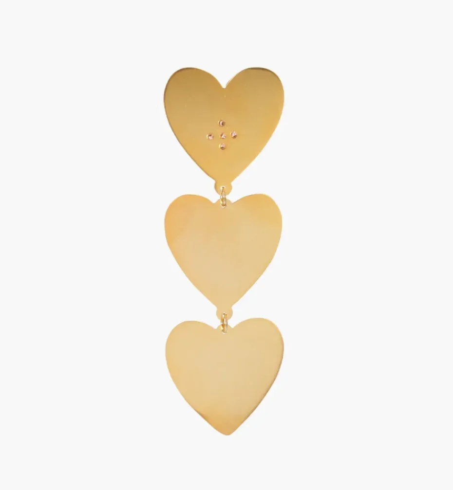 Earrings*Mercedes Salazar 3 of Hearts Earrings