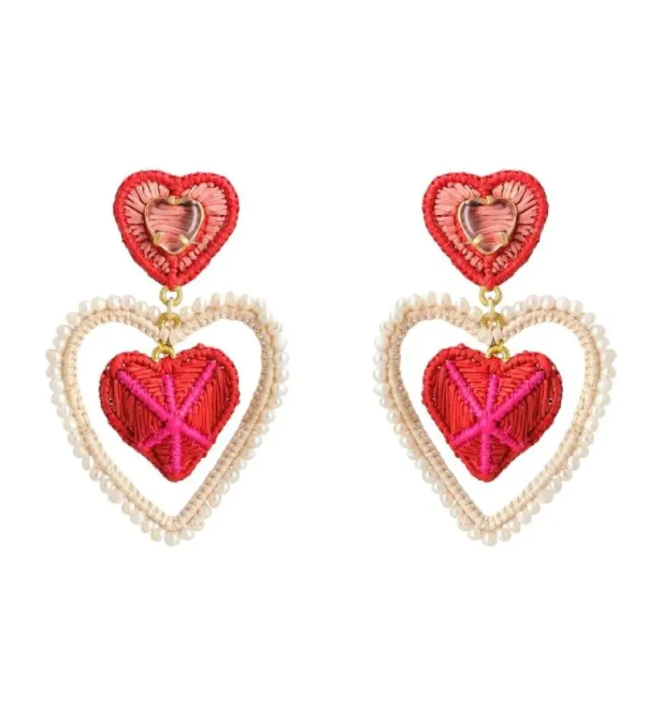 Earrings*Mercedes Salazar 8 of Hearts Earrings
