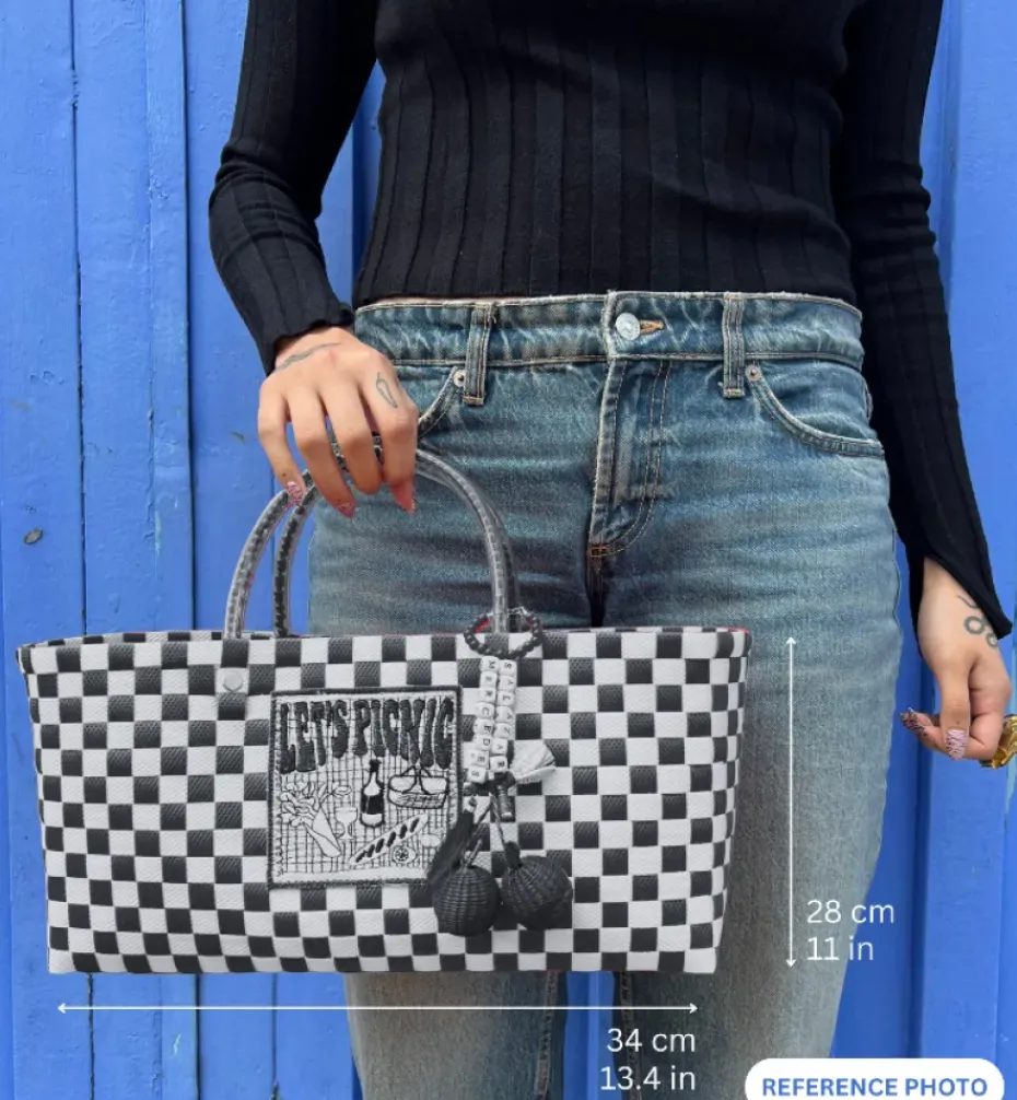 Bags*Mercedes Salazar Aqua Baguette Handbag