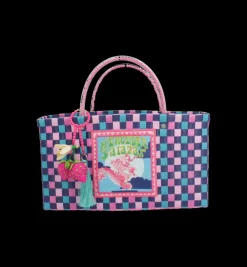 Bags*Mercedes Salazar Baguette Pink Dragon Handbag