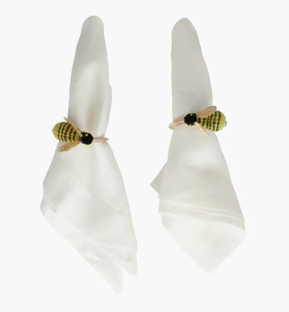 Napkin Rings*Mercedes Salazar Bee Napkin Ring Set of 2