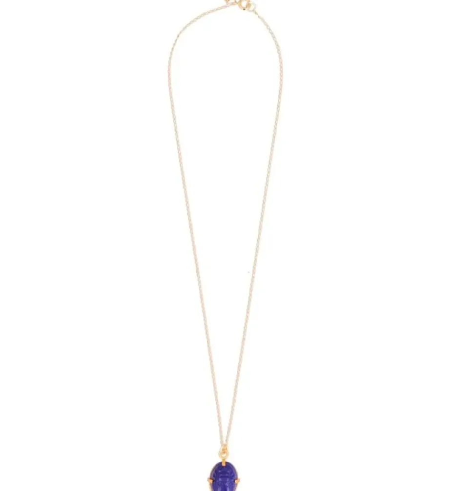 Necklaces*Mercedes Salazar Beetle Blue Stone Necklace