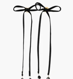 Earrings*Mercedes Salazar Black Ribbon Earrings
