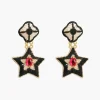 Earrings*Mercedes Salazar Black Star Earrings
