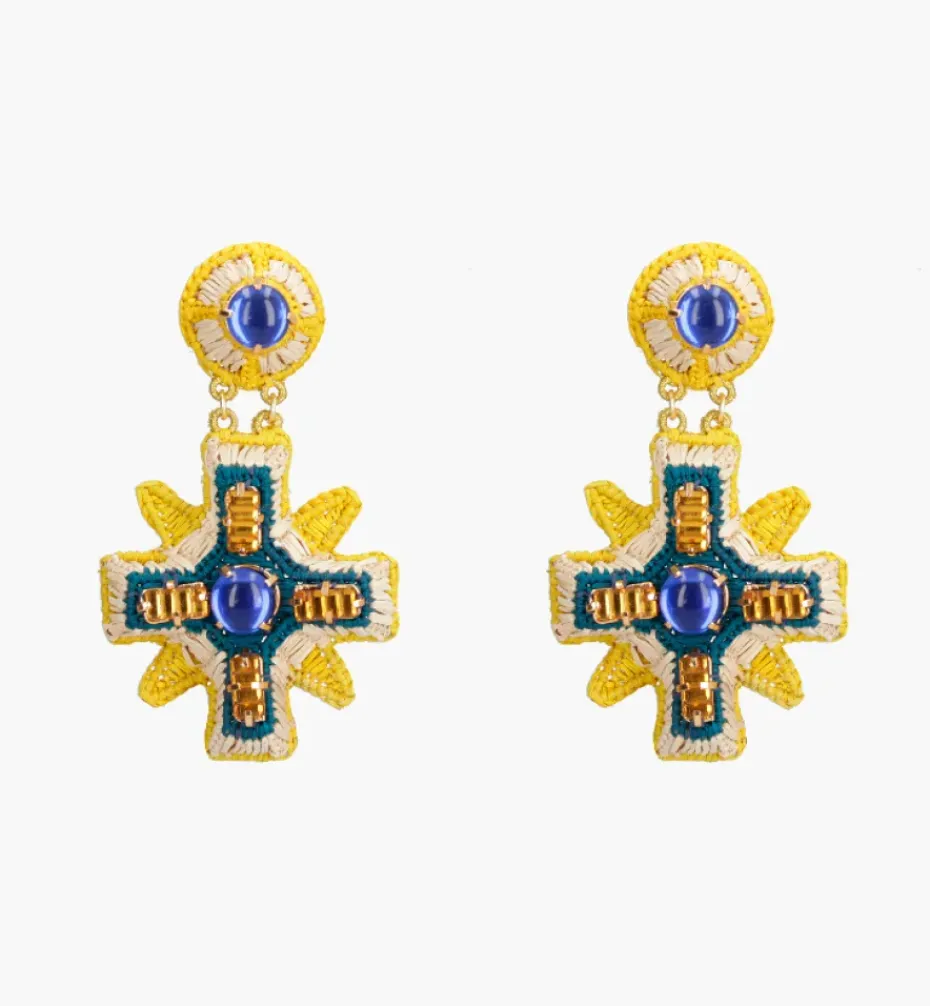 Earrings*Mercedes Salazar Blue Power Earrings