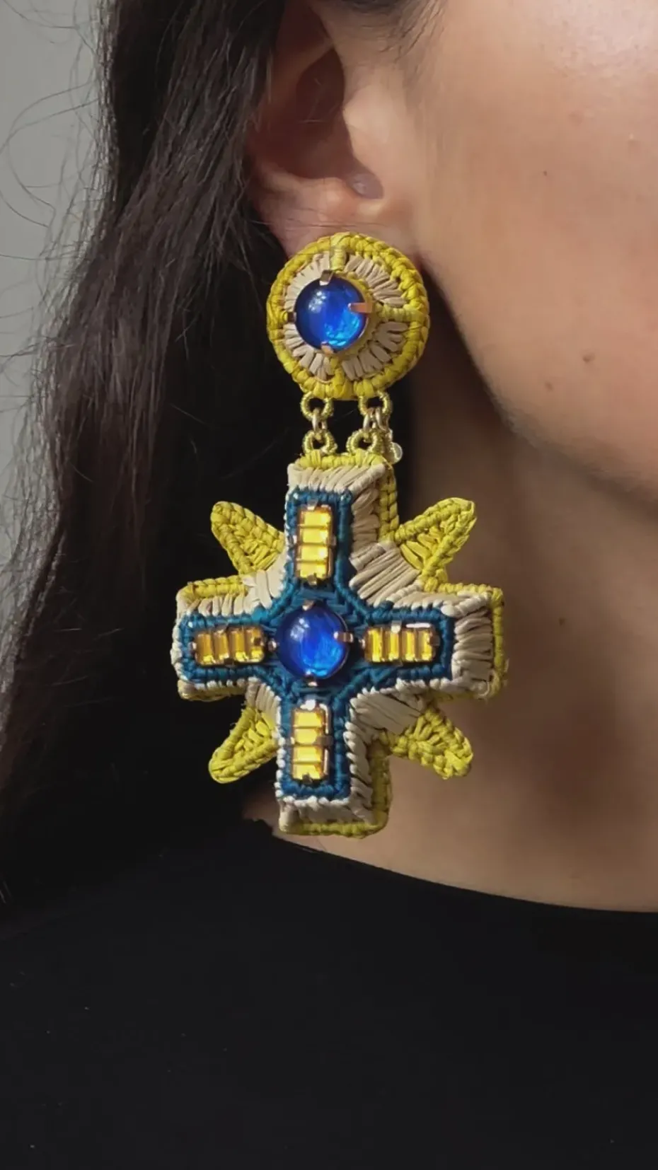 Earrings*Mercedes Salazar Blue Power Earrings