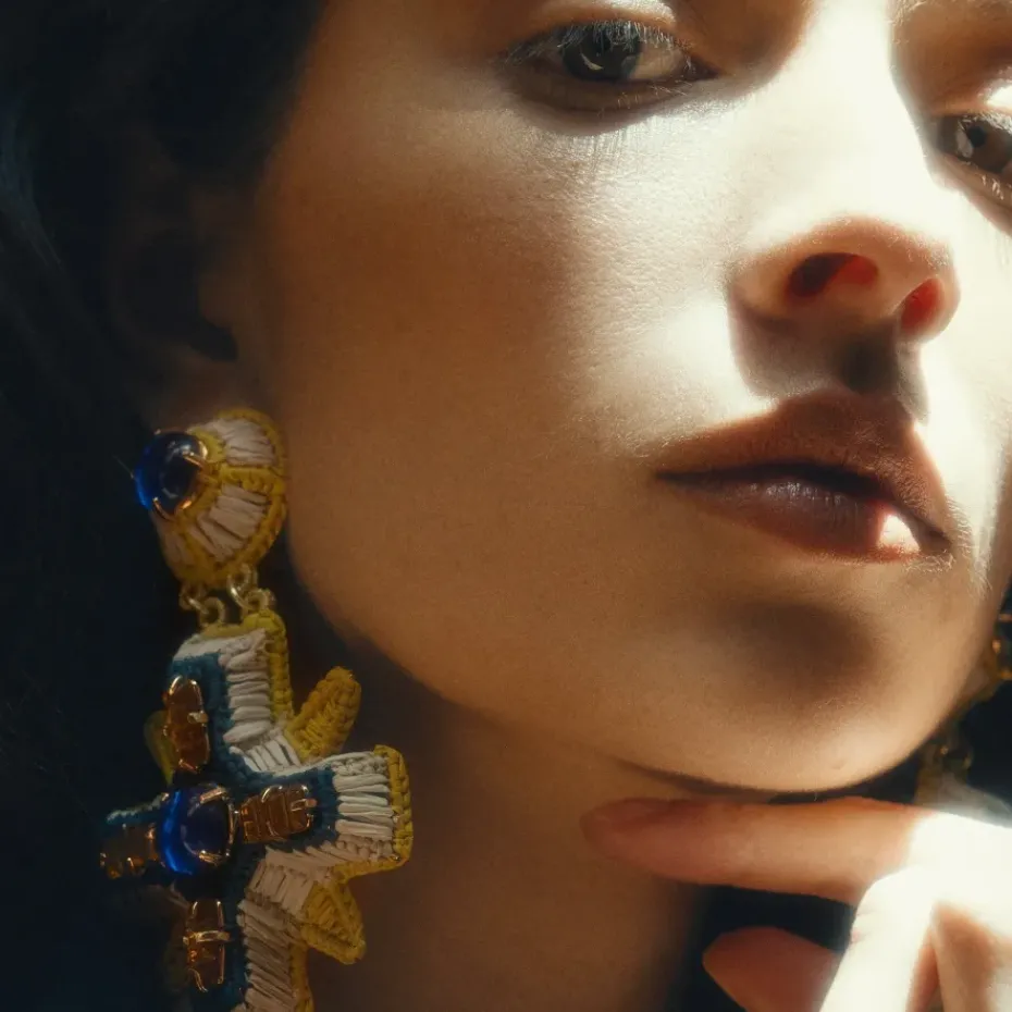 Earrings*Mercedes Salazar Blue Power Earrings