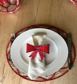 Holiday Collection*Mercedes Salazar Bowtastic Napking Ring Set of 2