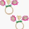 Napkin Rings*Mercedes Salazar Cluster of Pitaya Napkin Ring Set of 2