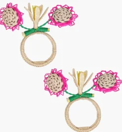 Napkin Rings*Mercedes Salazar Cluster of Pitaya Napkin Ring Set of 2