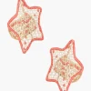 Napkin Rings*Mercedes Salazar Coral Stars Napkin Rings Set of 2