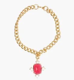 Necklaces*Mercedes Salazar Crystal Cross Necklace
