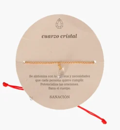 Bracelets*Mercedes Salazar Crystal Quartz Golden Bracelet