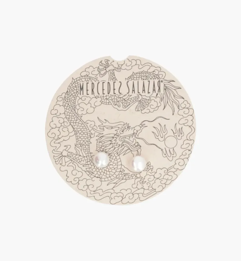 Earrings*Mercedes Salazar Dragon Pearl Earrings