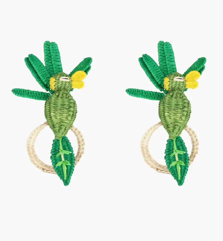 Napkin Rings|Bizatino Collection*Mercedes Salazar El Perico Napkin Ring Set of 2