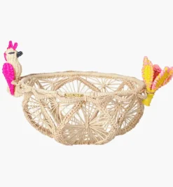 Bread Baskets*Mercedes Salazar Fantasy Bird Small Bread Baskets Set of 2