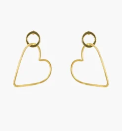 Earrings*Mercedes Salazar Golden Heart Earrings