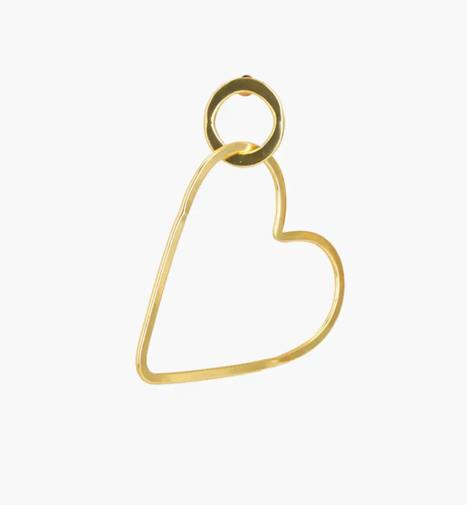 Earrings*Mercedes Salazar Golden Heart Earrings
