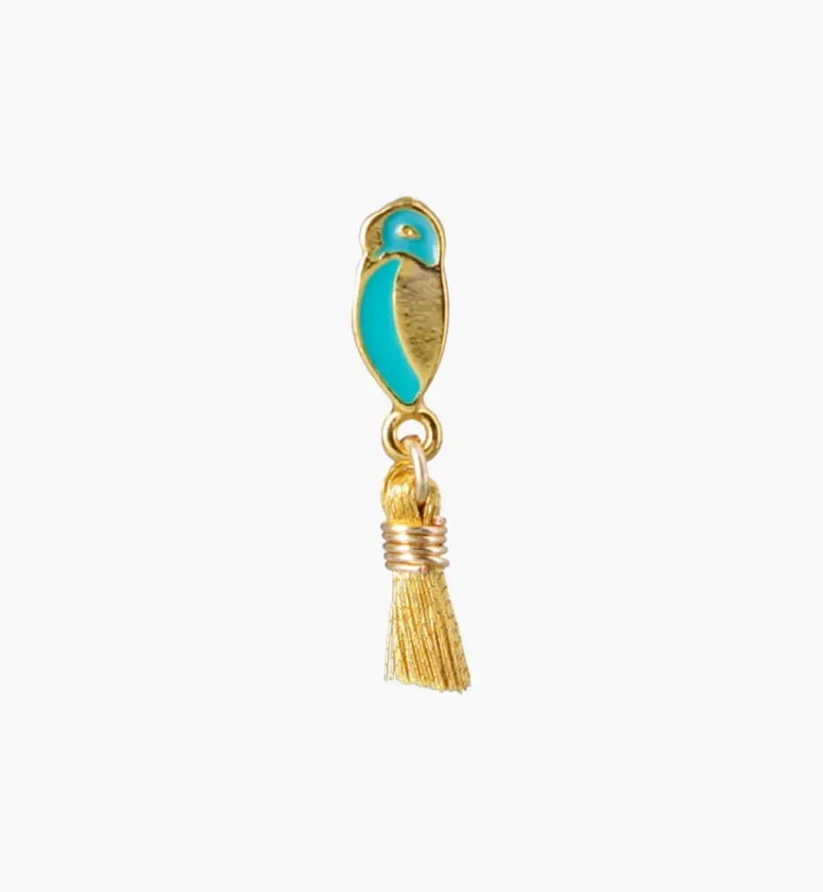 Earrings*Mercedes Salazar Golden Parakeet Studs