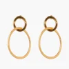Earrings*Mercedes Salazar Golden Rings Earrings