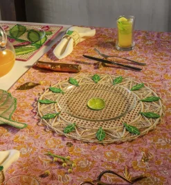 Placemats*Mercedes Salazar Hoja Verde Placemats Set of 2