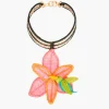 Necklaces*Mercedes Salazar Hummingbird and Flower Necklace