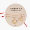 Bracelets*Mercedes Salazar I Love You Sister Golden Bracelet Set of 2