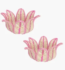 Bread Baskets|Bizatino Collection*Mercedes Salazar La Flor Bread Basket Medium Set of 2