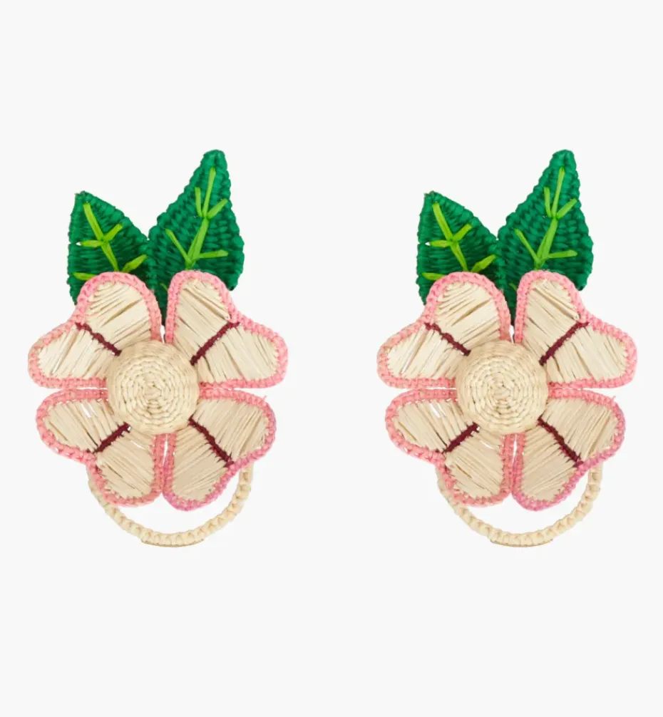 Napkin Rings|Bizatino Collection*Mercedes Salazar La Flor Napkin Ring Set of 2