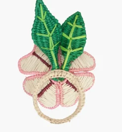 Napkin Rings|Bizatino Collection*Mercedes Salazar La Flor Napkin Ring Set of 2