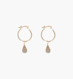 Amulets|Earrings*Mercedes Salazar Labradorita Hoops