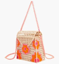 Bags*Mercedes Salazar Leafy Pink Handbag