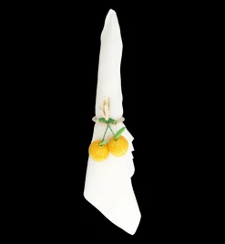 Napkin Rings|Holiday Collection*Mercedes Salazar Lemon Naking Ring Set of 2