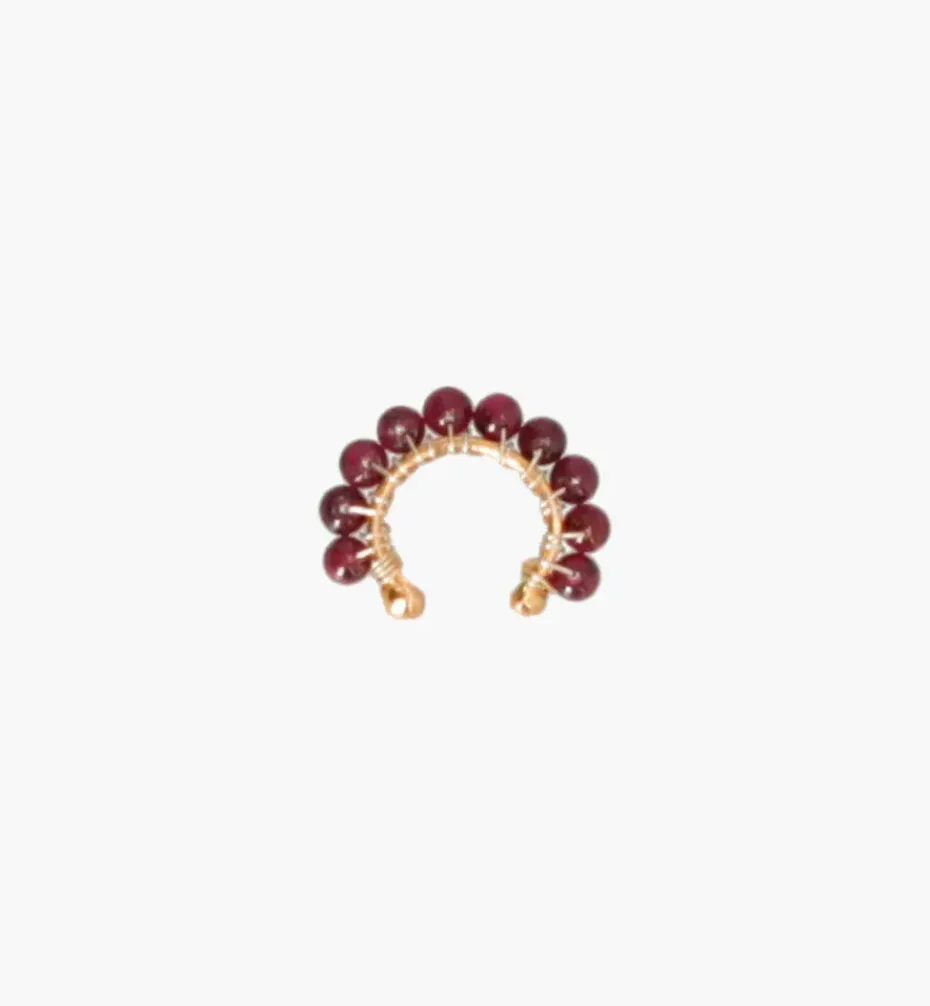 Ear Cuffs*Mercedes Salazar Medium Garnet Ear Cuff