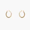 Earrings*Mercedes Salazar Metallic Gold Hoops