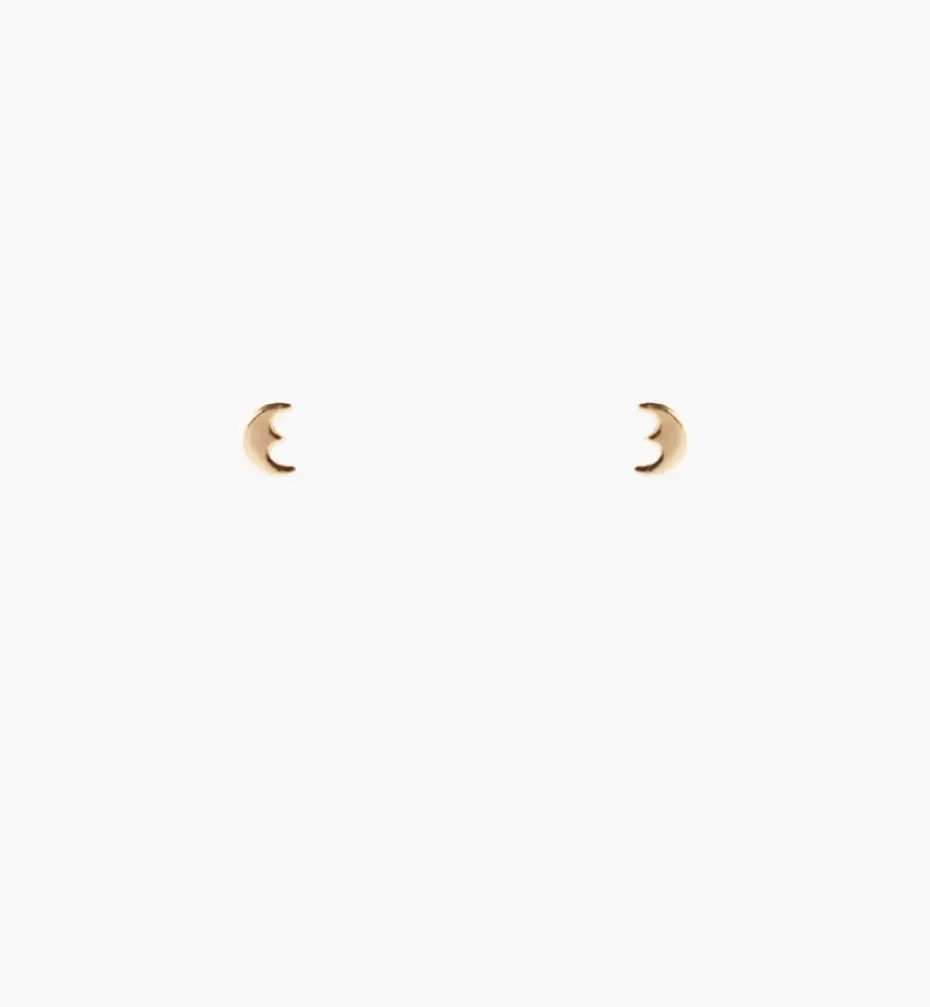 Earrings*Mercedes Salazar Moon, Stars and Heart Studs Set of 3