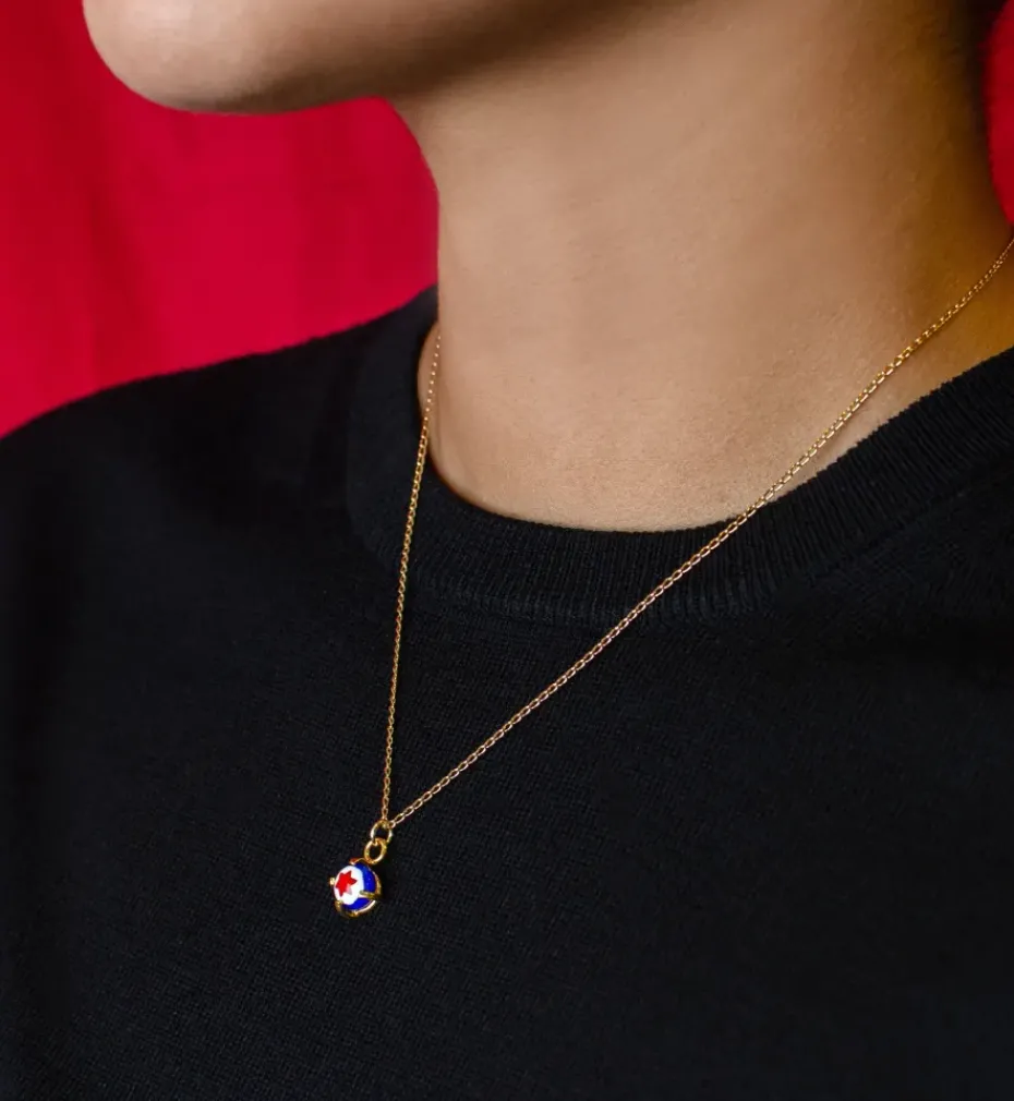 Necklaces*Mercedes Salazar Navy Nebula Necklace