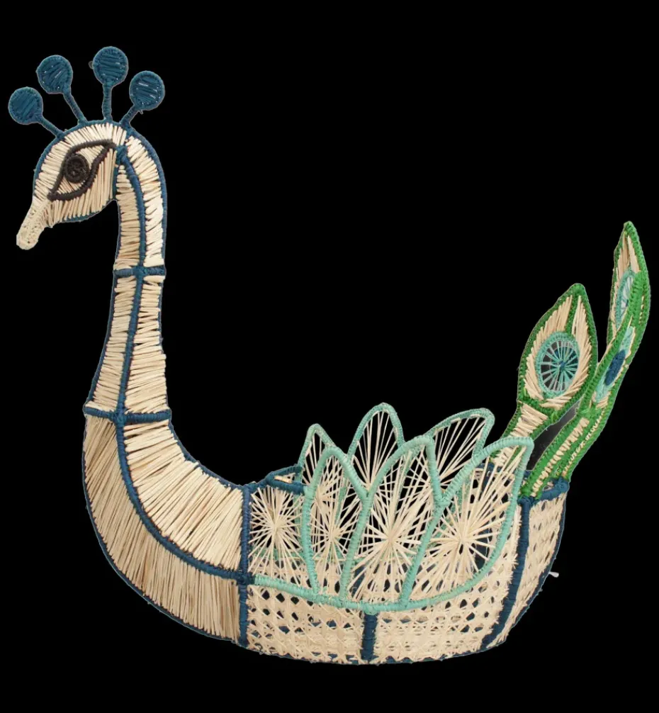 Holiday Collection*Mercedes Salazar Peacock Bread Basket