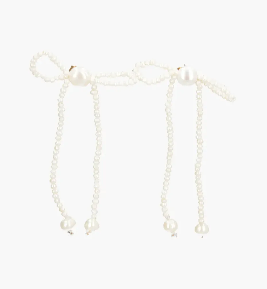 Earrings*Mercedes Salazar Pearl Bow Earrings