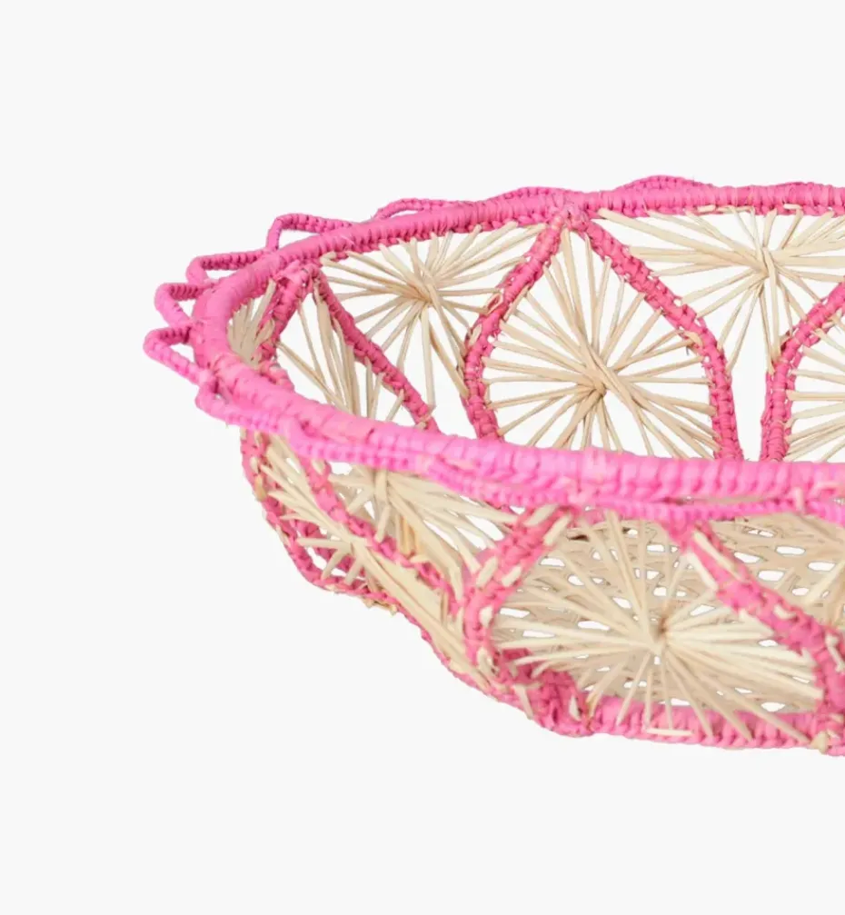 Bread Baskets*Mercedes Salazar Pinky Medium Bread Basket