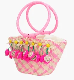 Bags*Mercedes Salazar Pitaya with Flowers Handbag