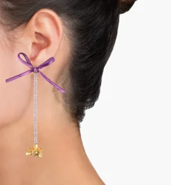 Earrings*Mercedes Salazar Purple Orchid Earrings