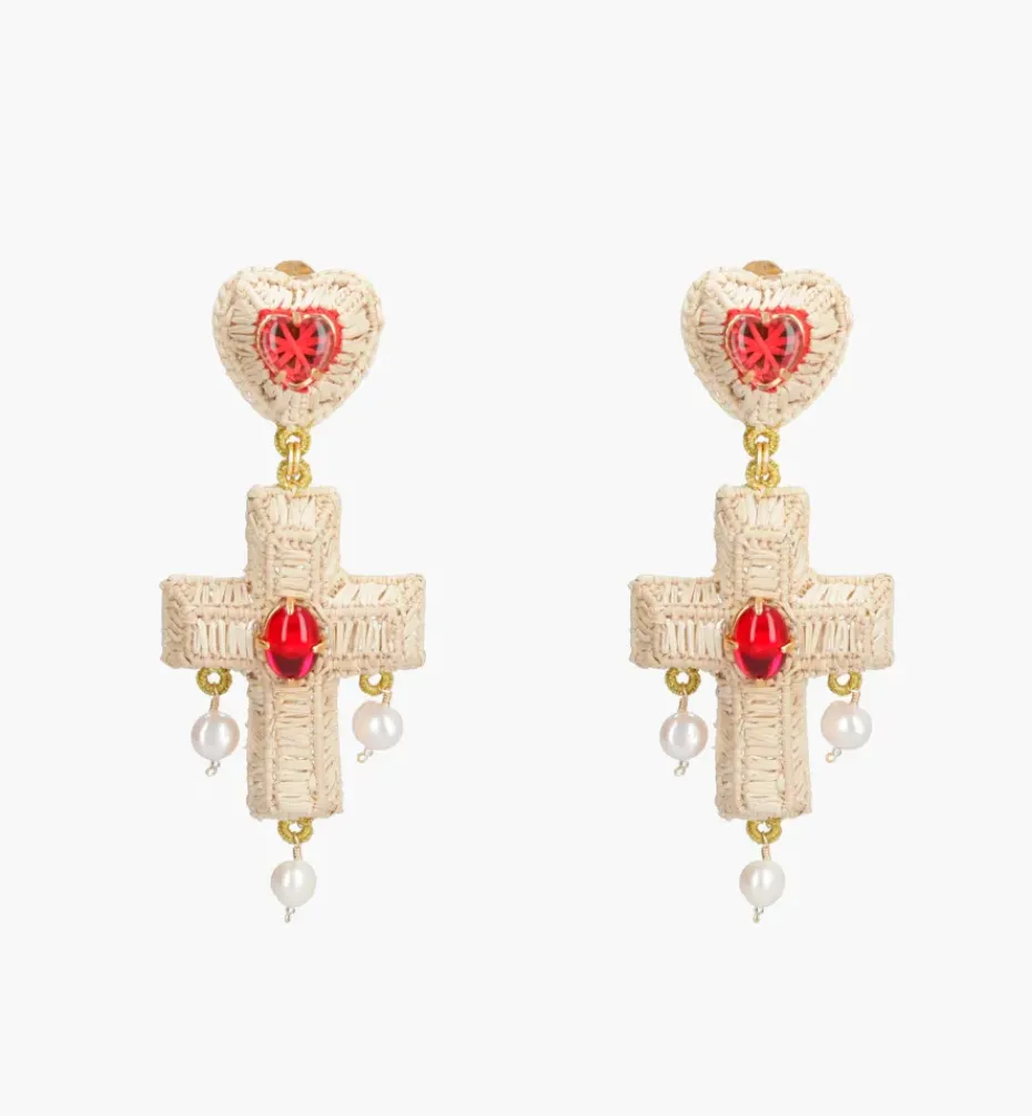 Earrings*Mercedes Salazar Red Power Earrings