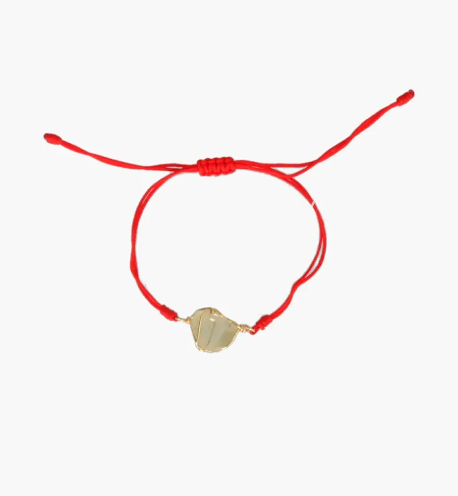 Bracelets*Mercedes Salazar Red Thread Lemon Quartz Bracelet