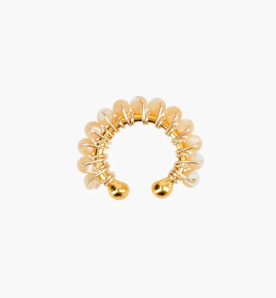 Earrings|Ear Cuffs*Mercedes Salazar River Stone Large Ear Cuff