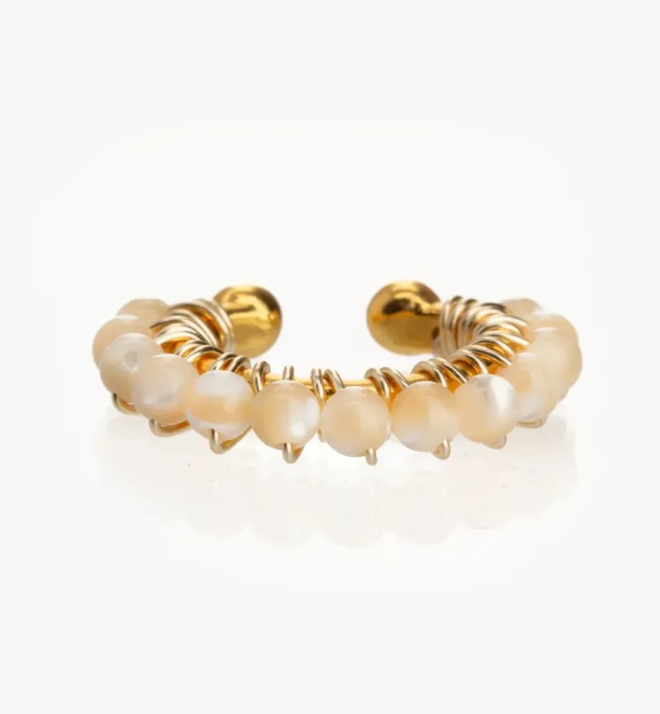 Earrings|Ear Cuffs*Mercedes Salazar River Stone Large Ear Cuff