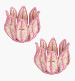 Candle Holders|Bizatino Collection*Mercedes Salazar Rosa Candle Holder Set of 2