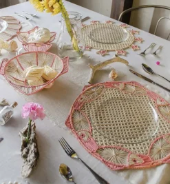 Placemats*Mercedes Salazar Round Placemat Coral Fish Set of 2