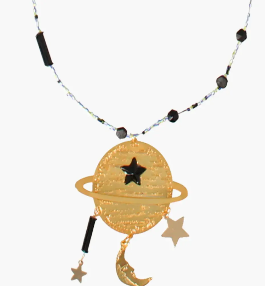 Necklaces*Mercedes Salazar Saturn Necklace