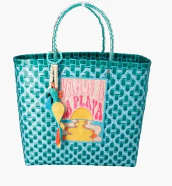 Bags*Mercedes Salazar Small Aqua Handbag